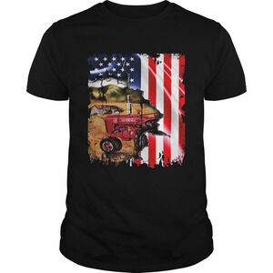 American Flag Tractors Shirt